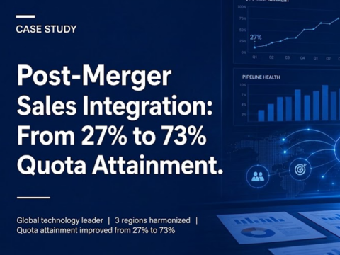 Post-Merger Sales Integration: From 27% to 73% Quota Attainment