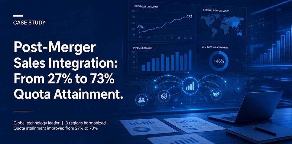 Post-Merger Sales Integration: From 27% to 73% Quota Attainment